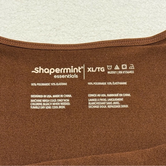 Shapermint All Day Every Day Scoop Neck Camisole - Brown Size XL - Picture 6 of 6